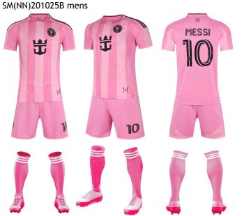 Inter Miami pink home kit with Messi #10.